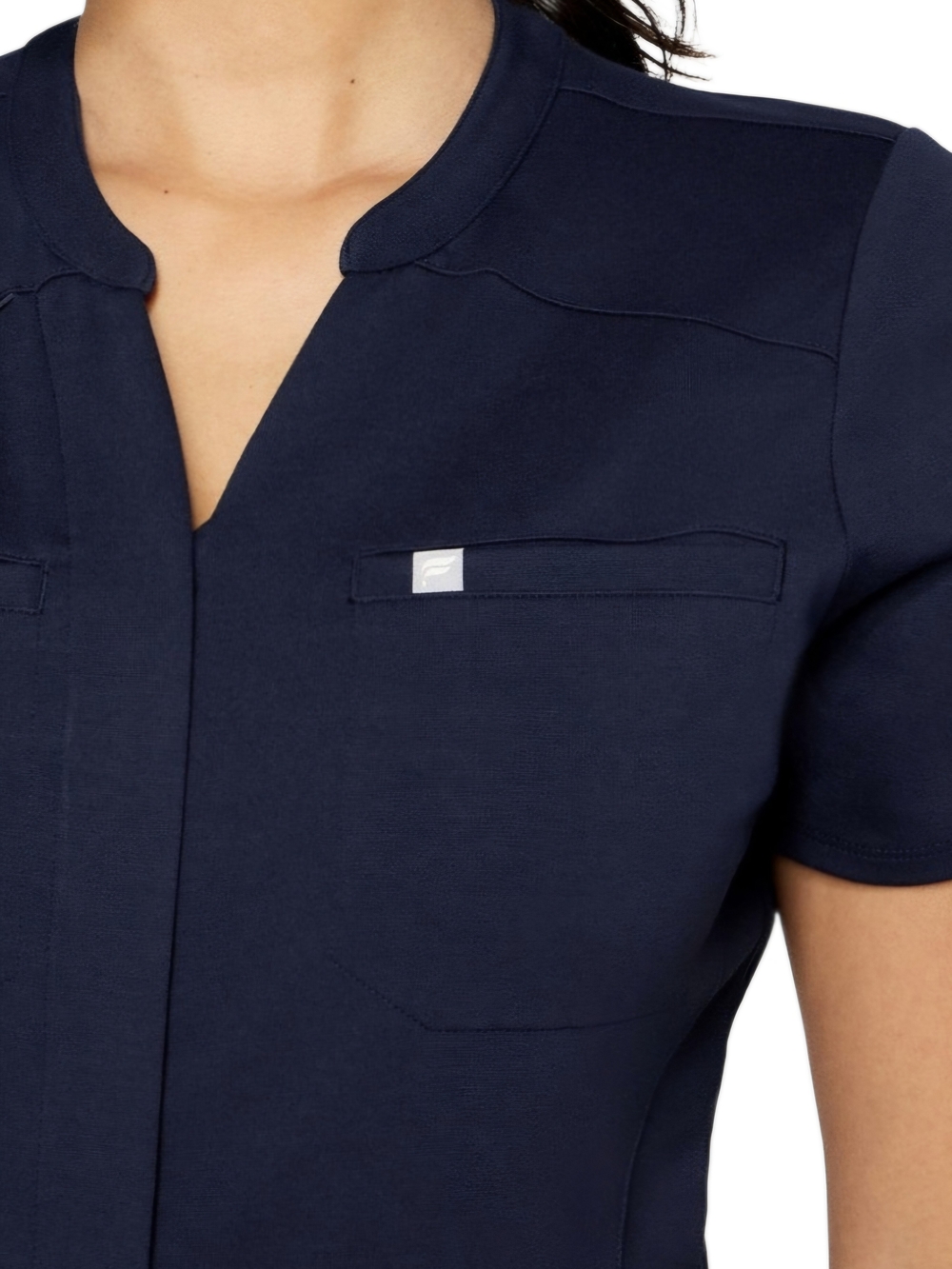 Fabletics PonteFlex Empower Scrub Jumpsuit Navy Blue Size M - Picture 8 of 16